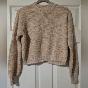 Lulu's Pastel Knit Cropped Sweater